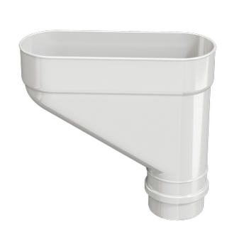 Коллектор для водостока Люкс (Lux) Пломбир, (RAL 9003)