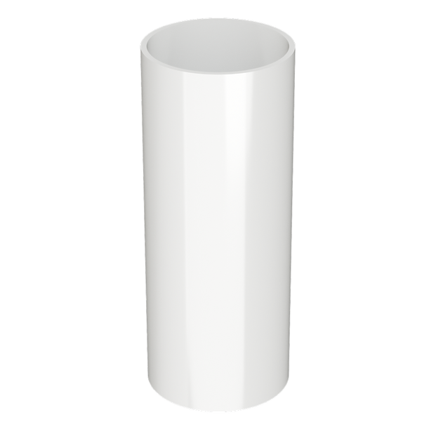 Труба водосточная 3 м Люкс (Lux), пломбир - 1